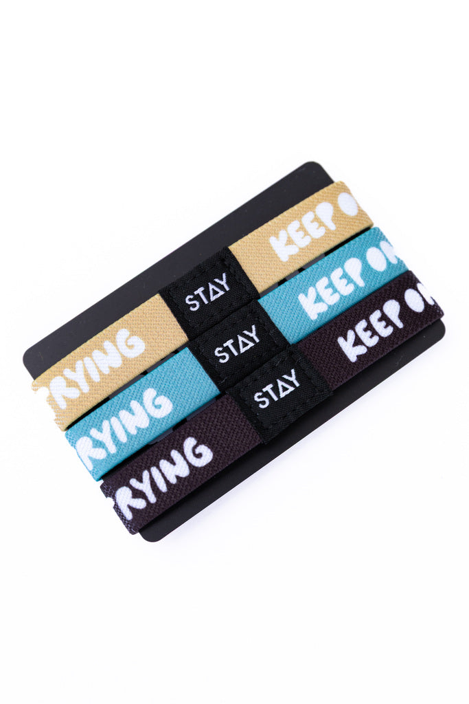 Keep On Trying Elastic Bracelet Pack