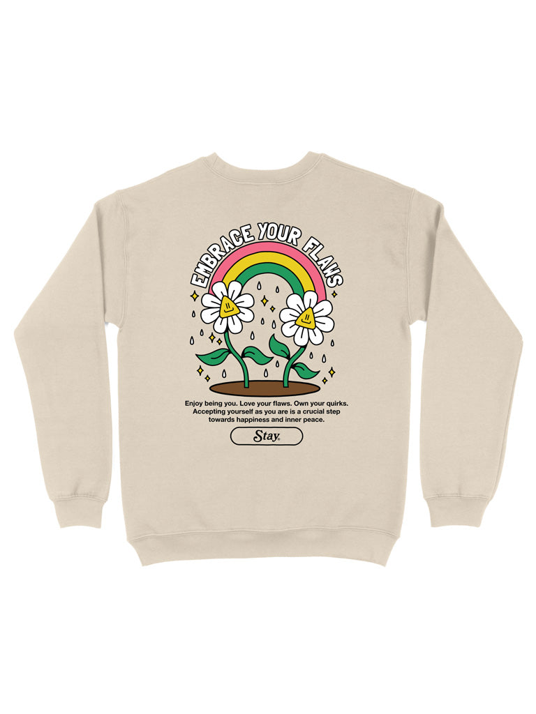 Embrace Your Flaws Sweatshirt - Sand
