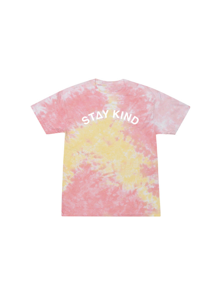 Kids Stay Kind Arch Tee - Peaches & Cream