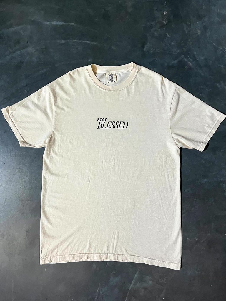 Stay Blessed Tee - Ivory