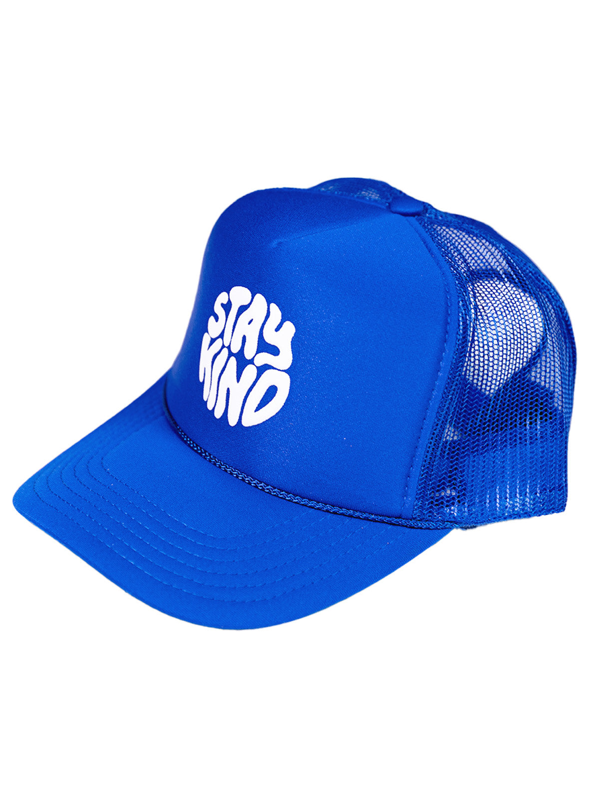 Stay Kind Remix Trucker Hat - Royal Blue