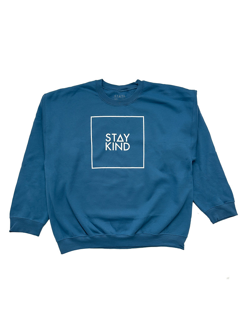 Stay Kind Sweatshirt - Slate Blue