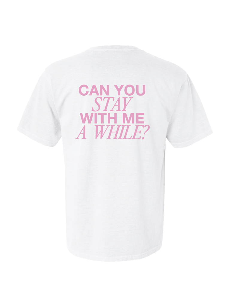Stay With Me Tee - White
