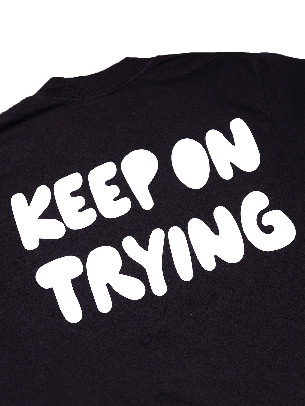 Keep On Trying Oversized Tee - Black