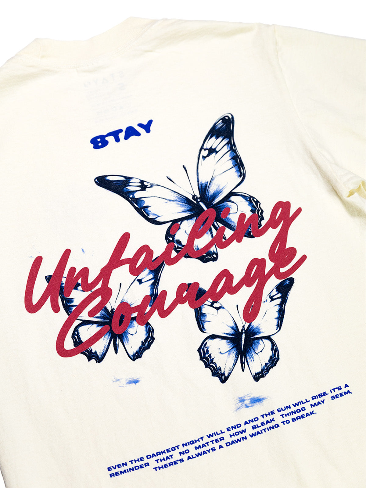 Unfailing Courage Oversized Tee - Cream