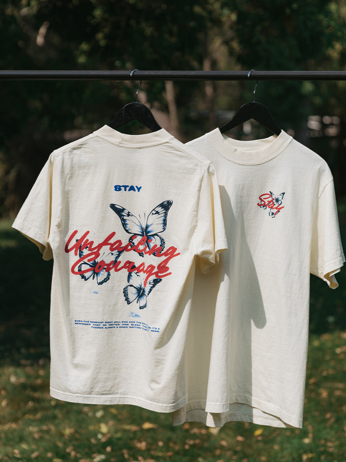 Unfailing Courage Oversized Tee - Cream