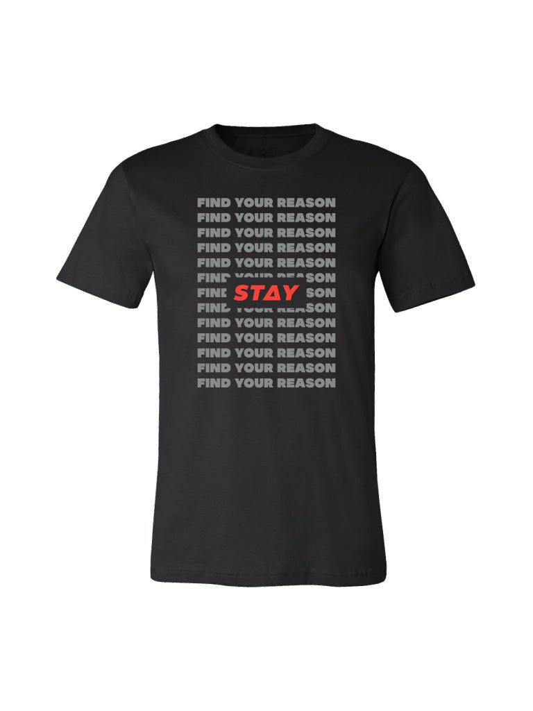 Printed Black T Shirt | Unisex Black T Shirt | STAY WEAR