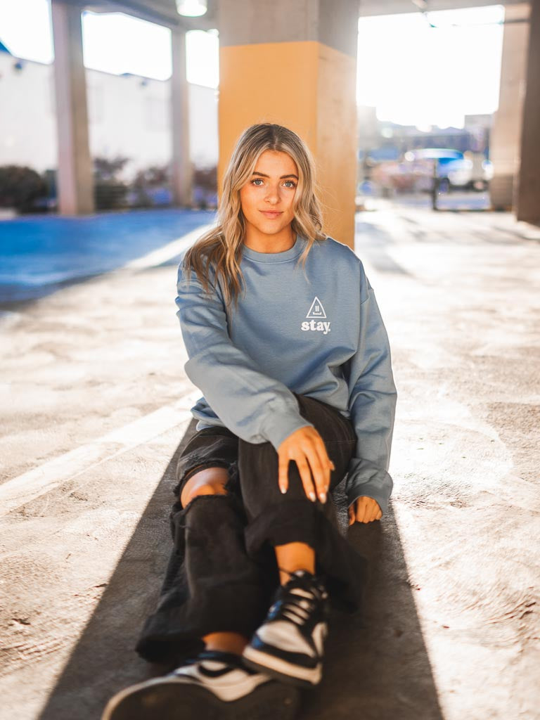 988 Blue Sweatshirt | Self Care Sweatshirt | STAY WEAR