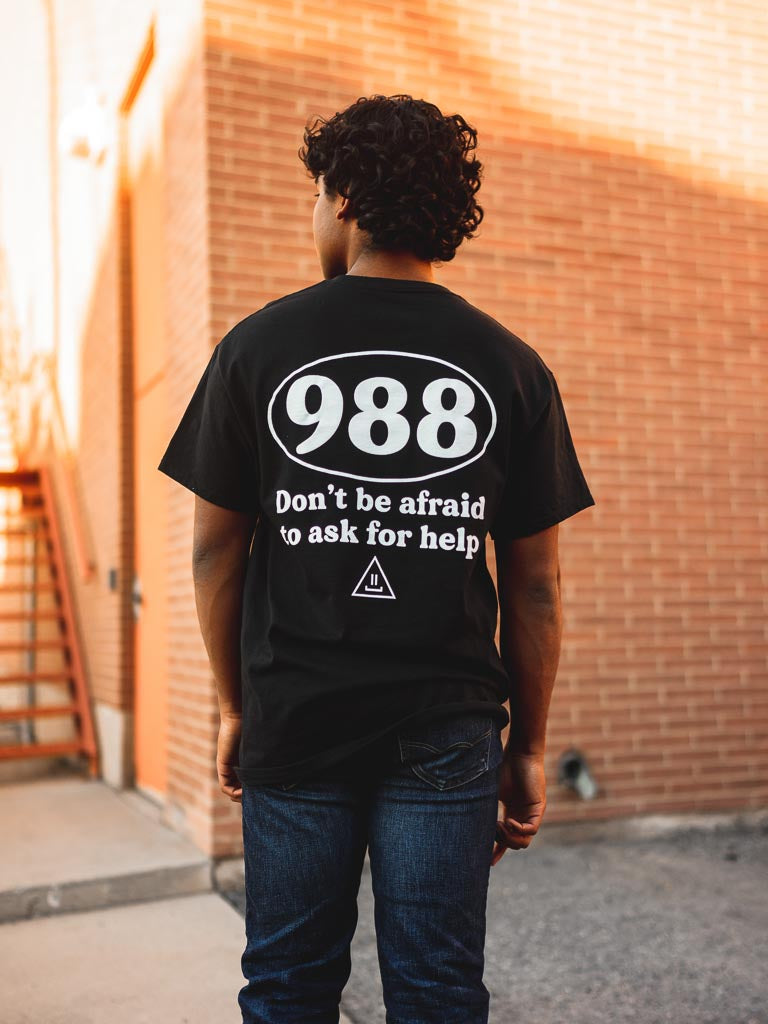 Black 988 Tees | Anti Suicide Tees | STAY WEAR