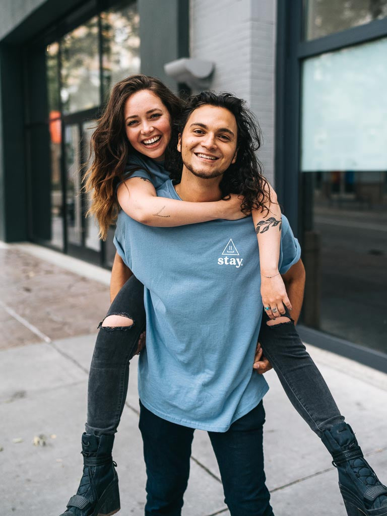 Slate Blue 988 Tee | Slate Blue Tee | STAY WEAR