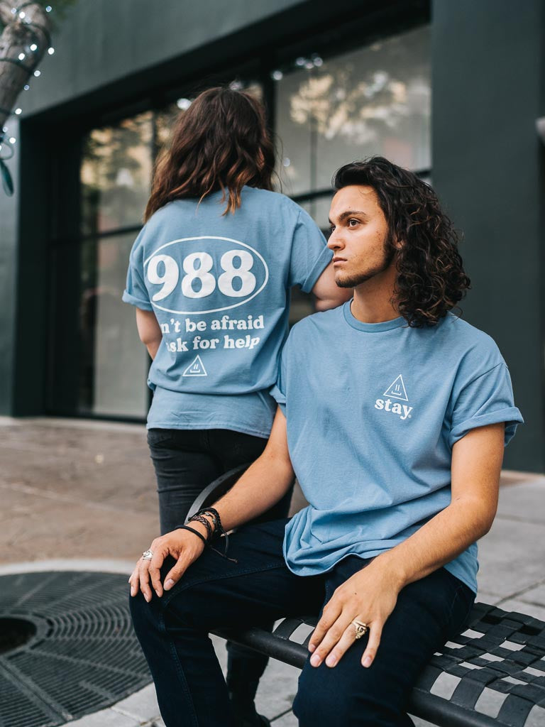 Slate Blue 988 Tee | Slate Blue Tee | STAY WEAR
