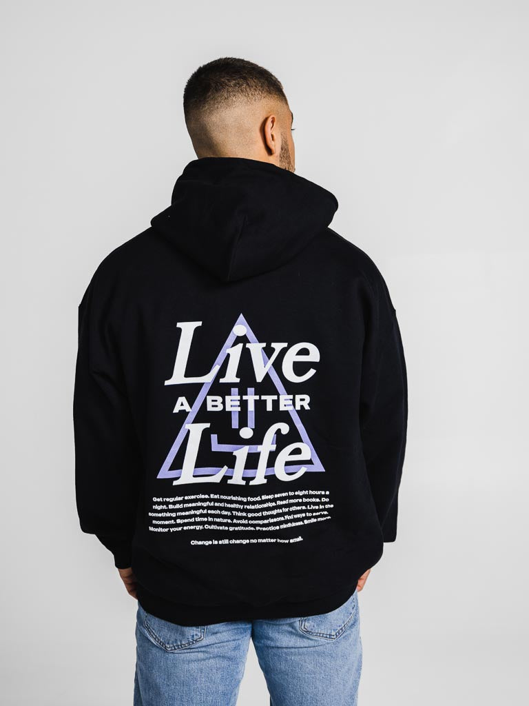 Unisex Oversized Printed Hoodie | Black Oversized Hoodie | STAY WEAR