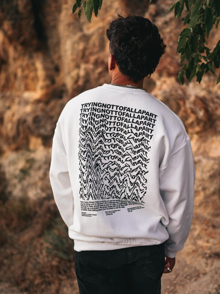Trying Sweatshirt - White