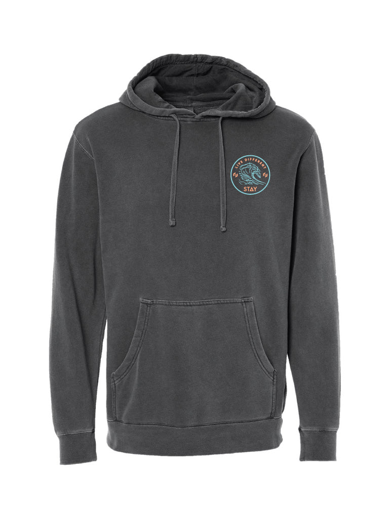 Waves Hoodie - Charcoal