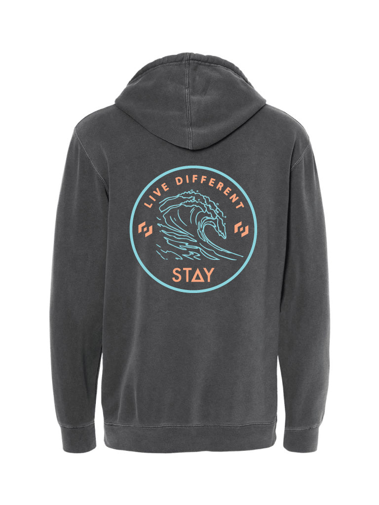 Waves Hoodie - Charcoal
