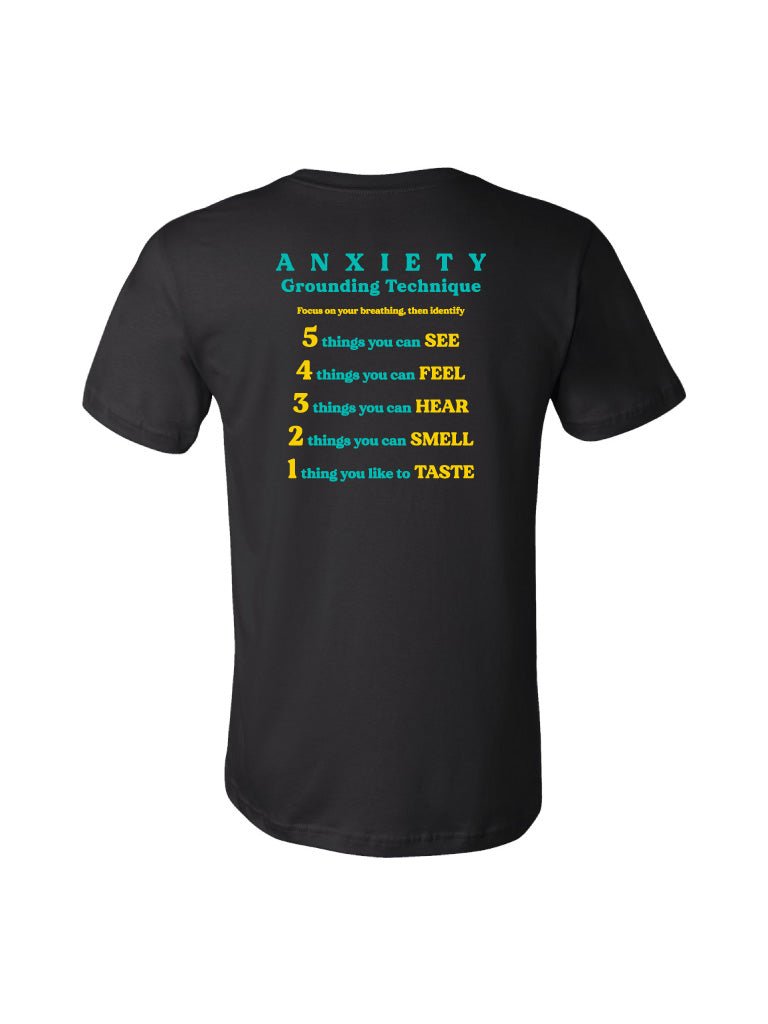 AGT (Anxiety Grounding Technique) Tee - Black - STAY WEAR