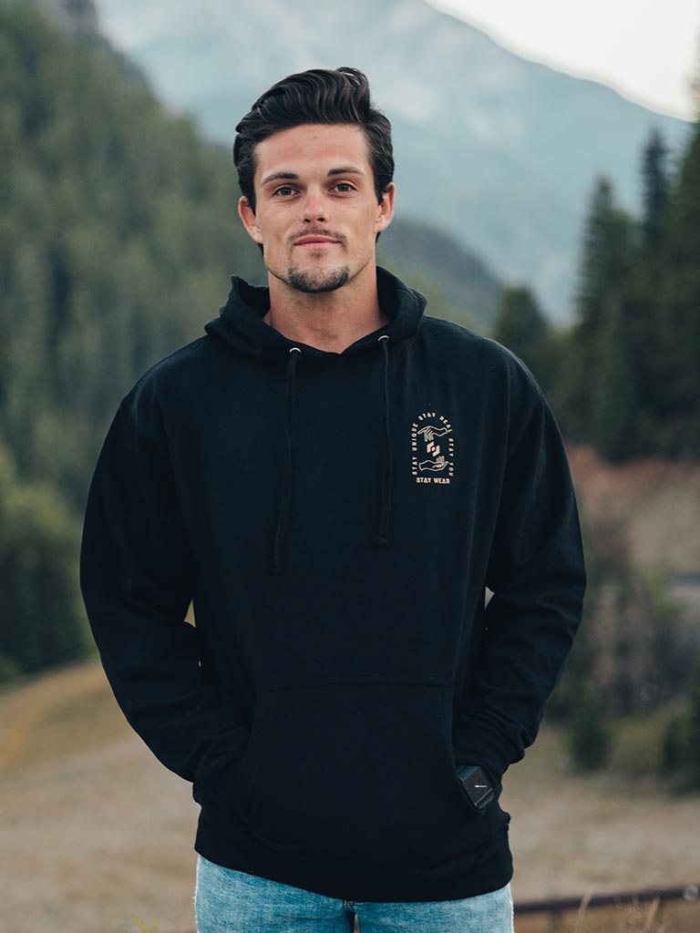Reach Out Hoodie - Black - STAY WEAR