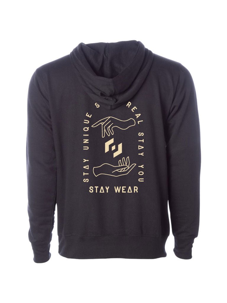 Reach Out Hoodie - Black - STAY WEAR