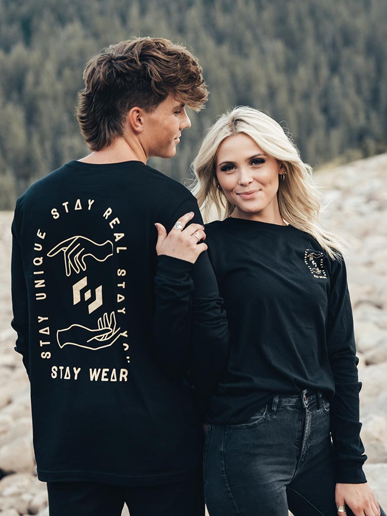 Reach Out Long Sleeve - Black - STAY WEAR