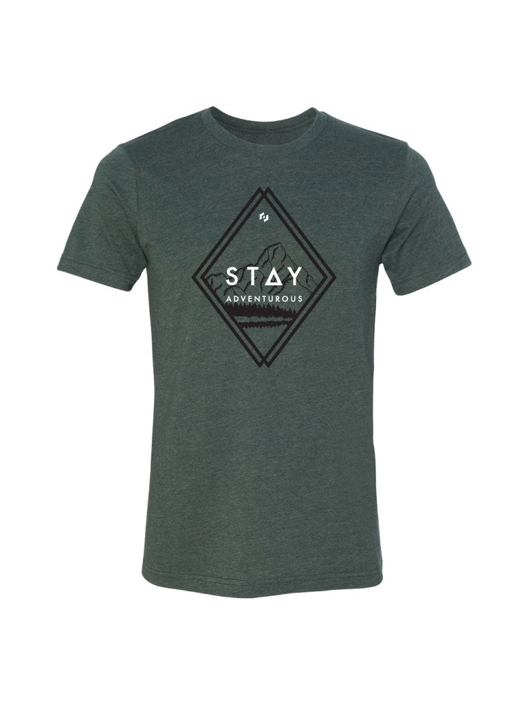Stay Adventurous Tee - Heather Forest - STAY WEAR