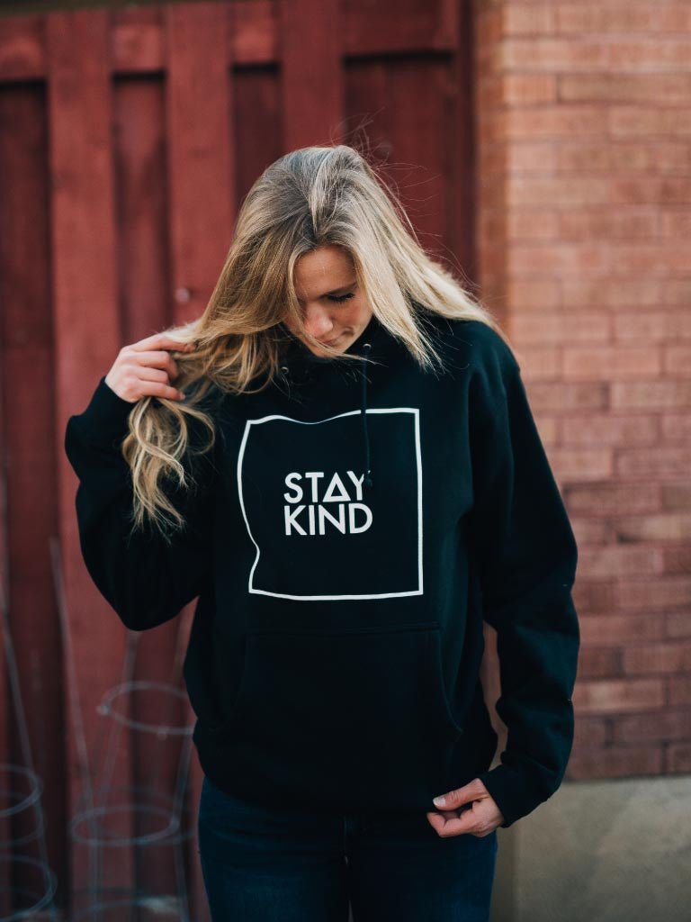 Stay Kind Hoodie - Black - STAY WEAR