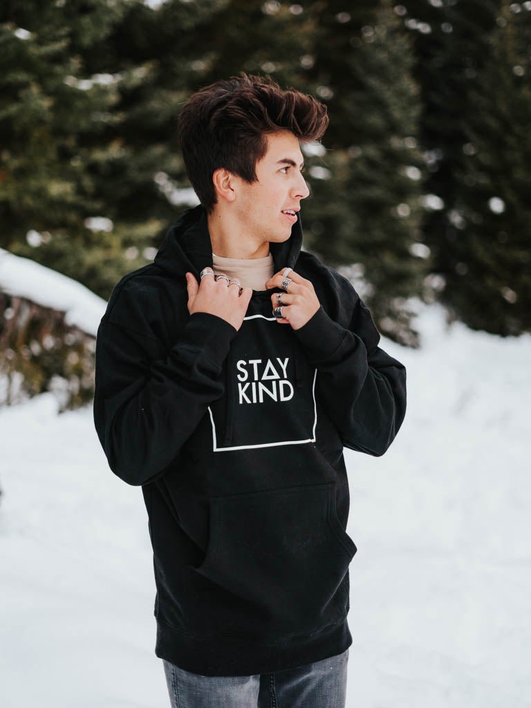 Stay Kind Hoodie - Black - STAY WEAR