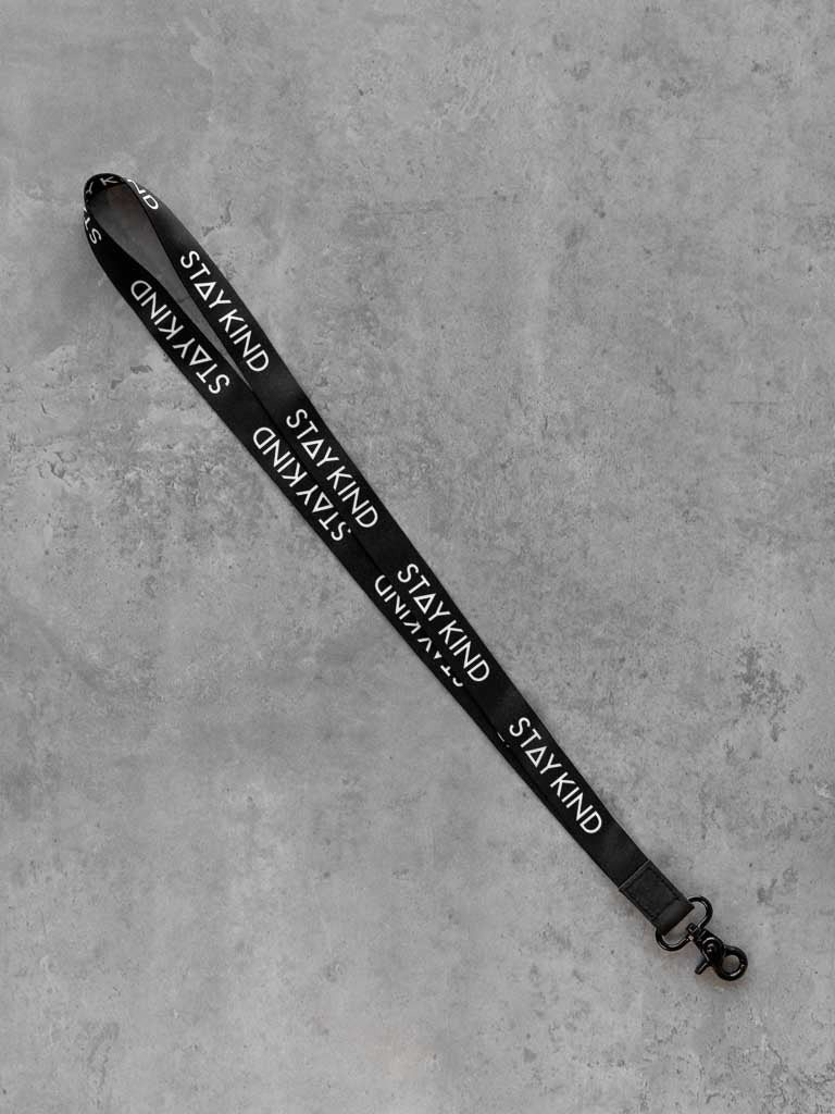 Stay Kind Lanyard - Black - STAY WEAR