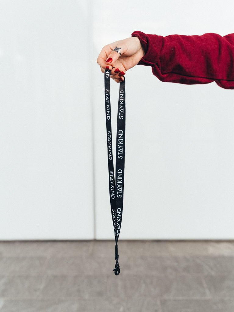 Stay Kind Lanyard - Black - STAY WEAR