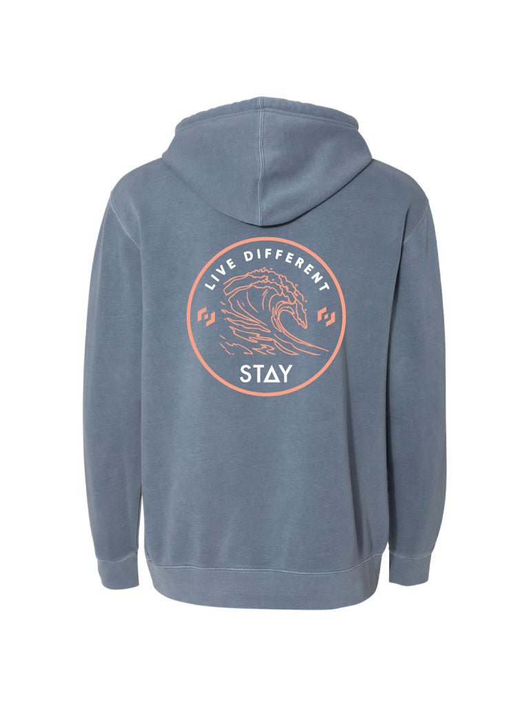 Waves Hoodie - Slate Blue - STAY WEAR