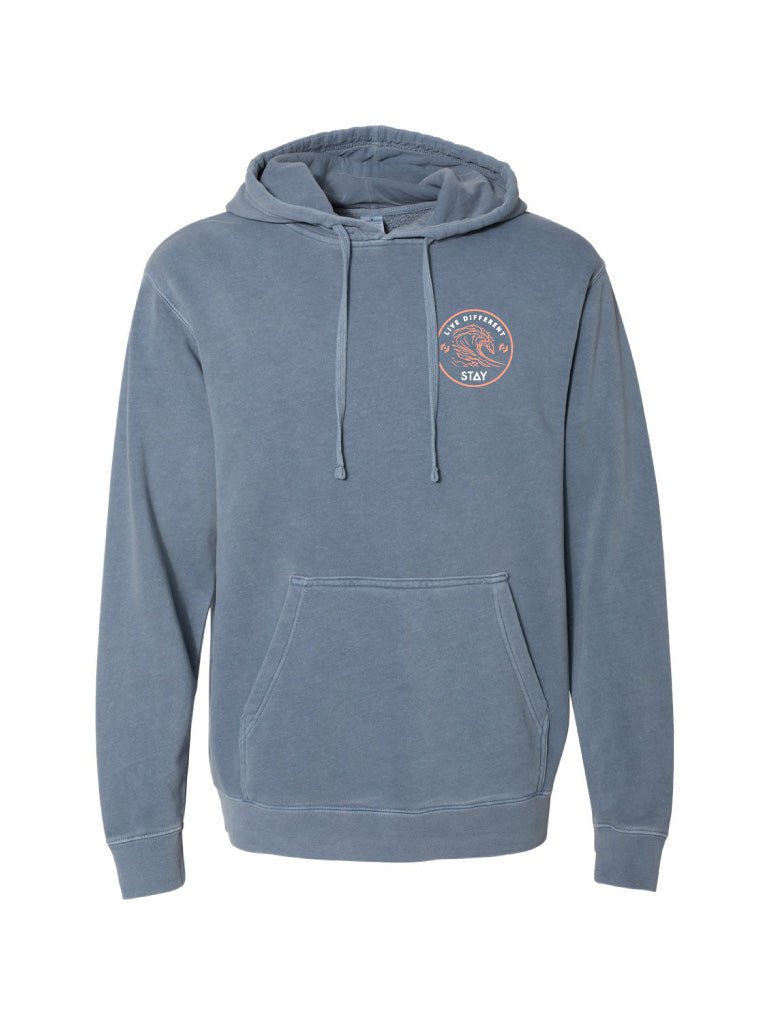 Waves Hoodie - Slate Blue - STAY WEAR