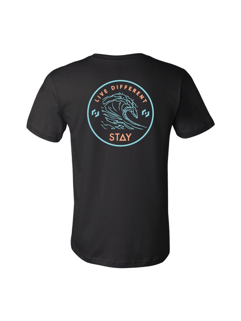Waves Tee - Black - STAY WEAR