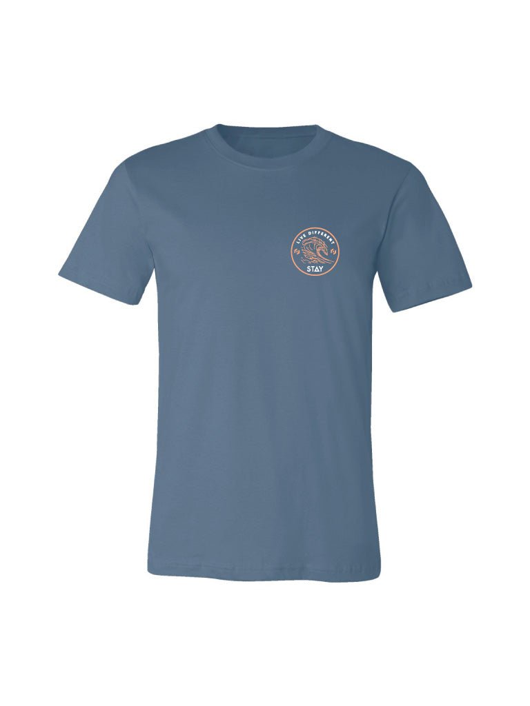 Waves Tee - Blue Steel - STAY WEAR