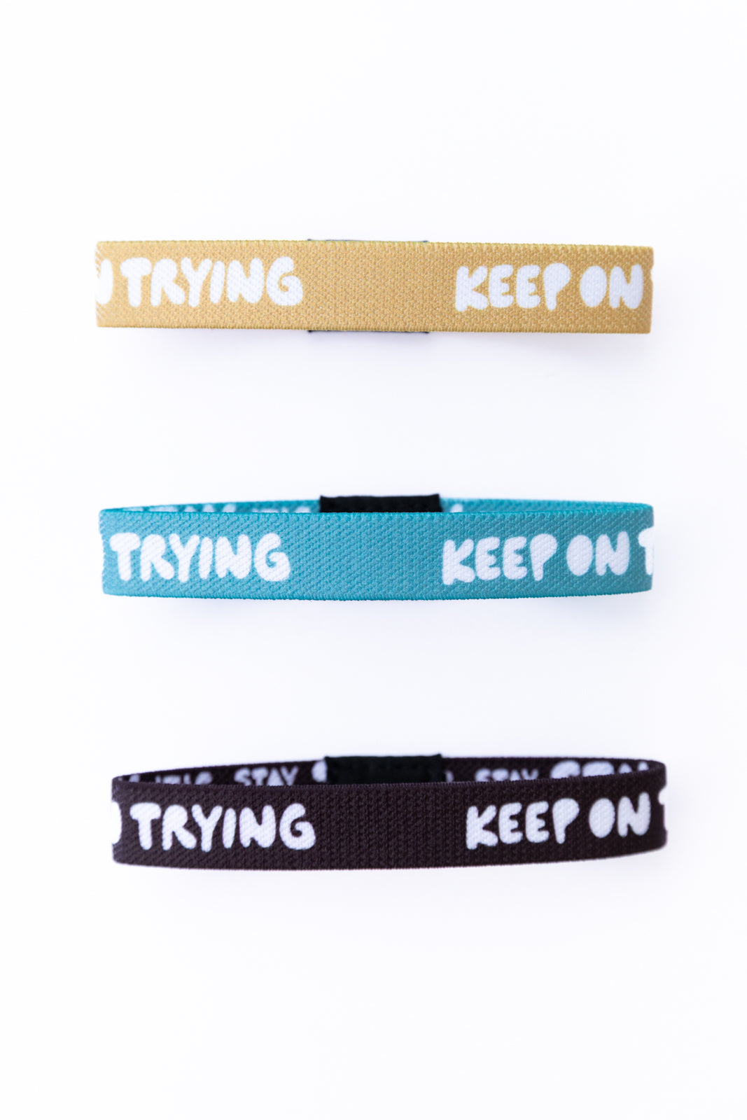 Keep On Trying Elastic Bracelet Pack