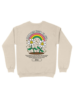 Embrace Your Flaws Sweatshirt - Sand