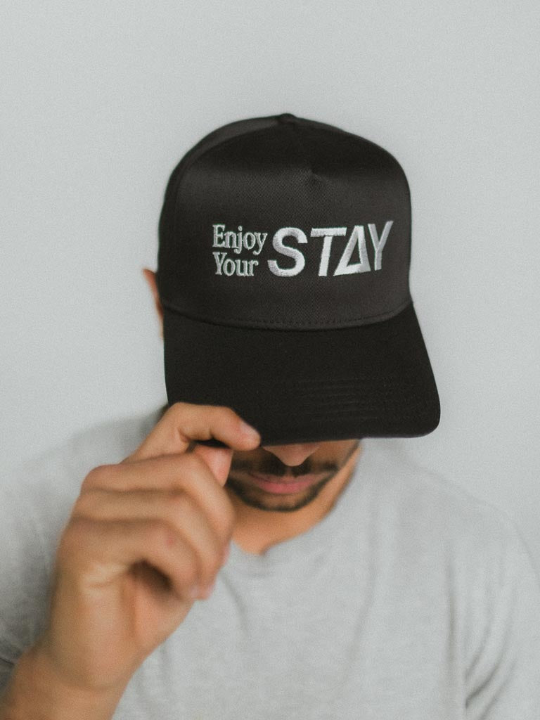 Enjoy Your Stay Hat - Black