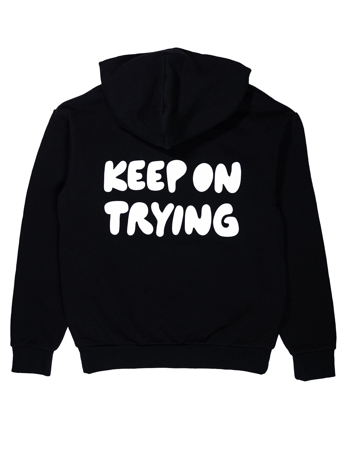 Keep On Trying Hoodie - Black