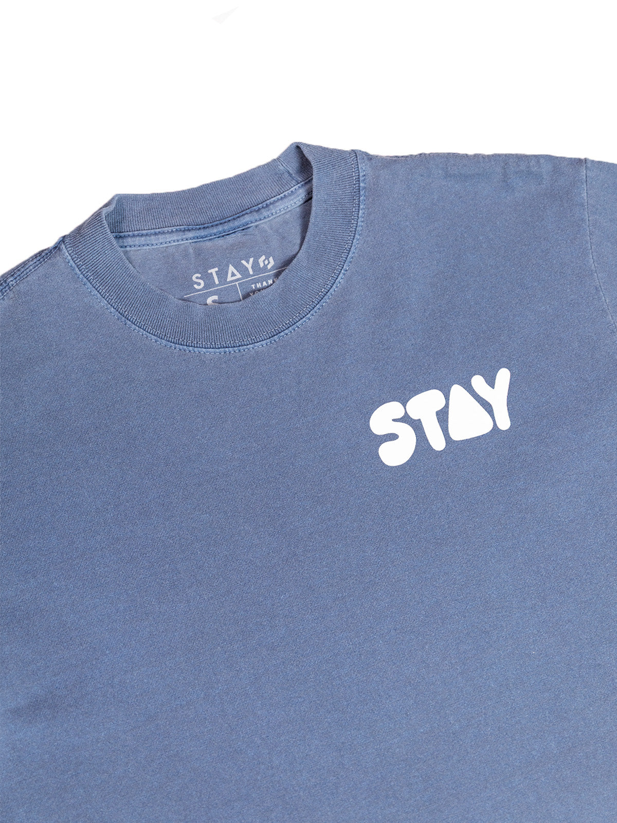 Keep On Trying Oversized Tee - Washed Denim
