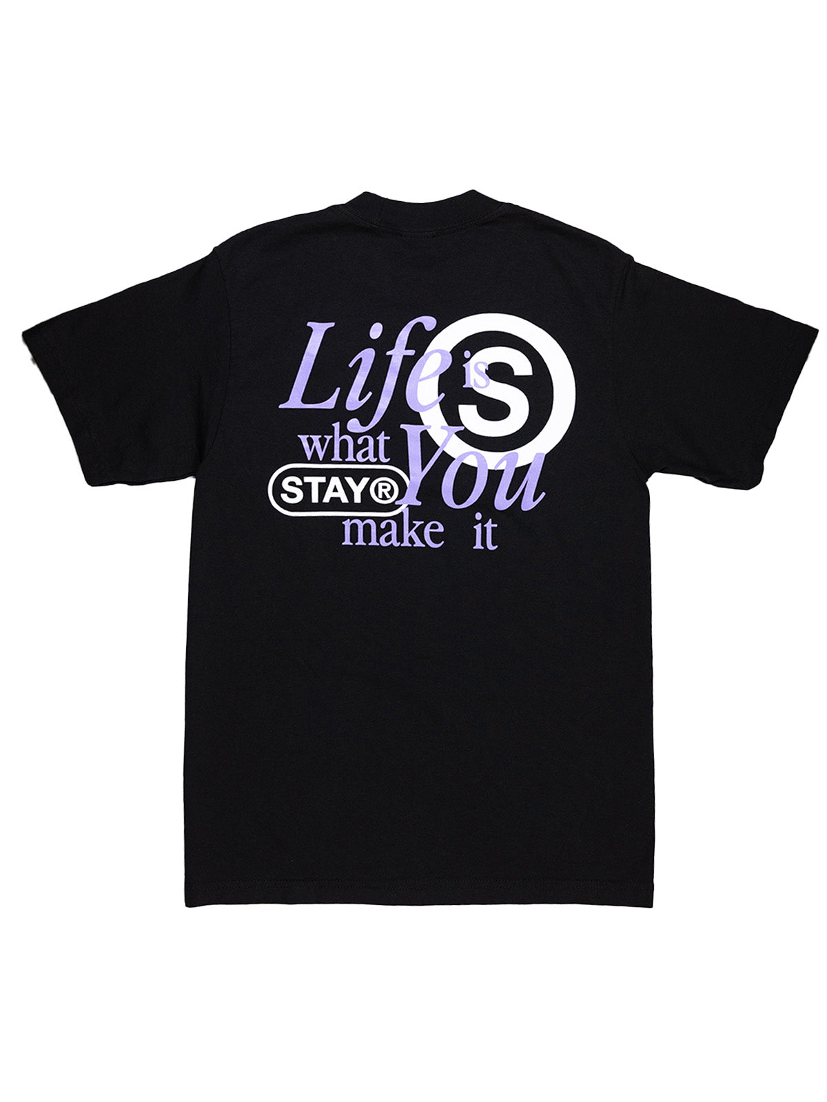 Life Is What You Make It Oversized Tee - Black