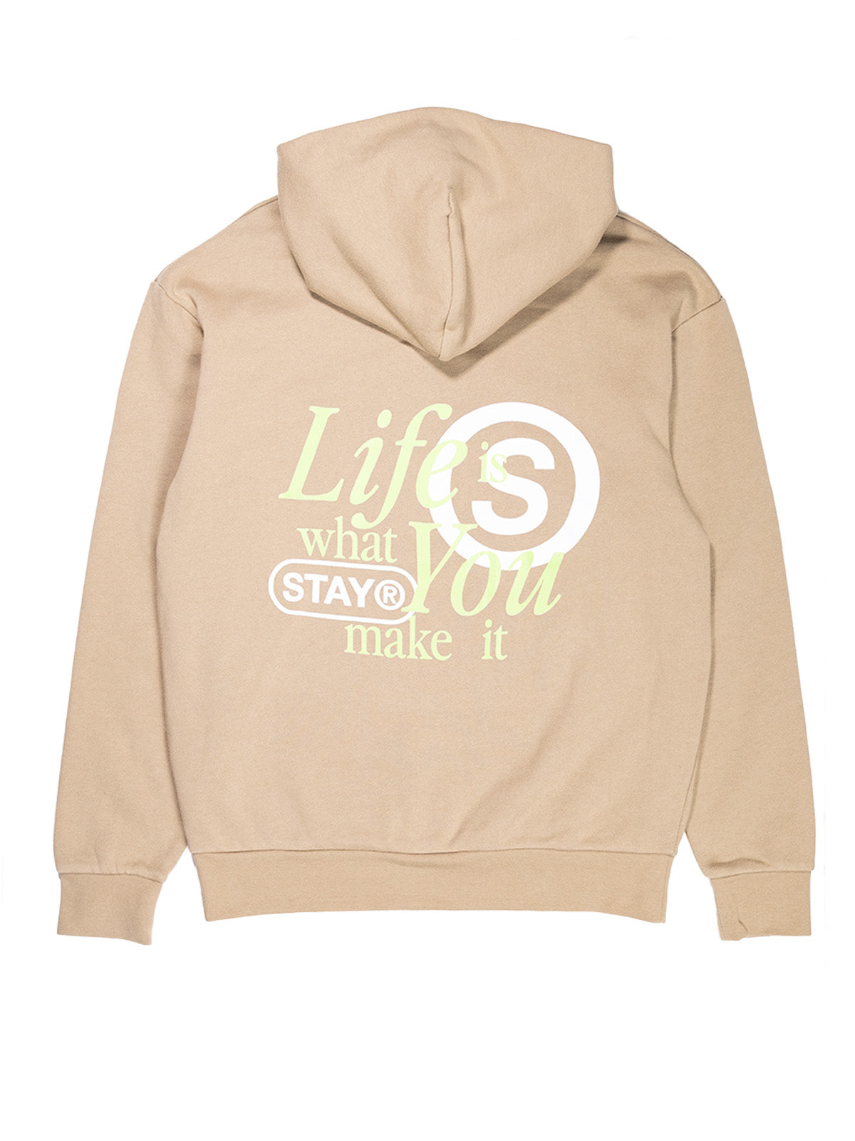 Life Is What You Make It Hoodie - Sand