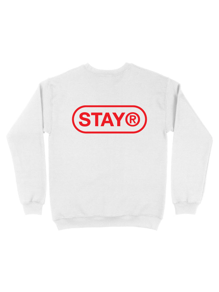STAY® Pill Logo Sweatshirt - White
