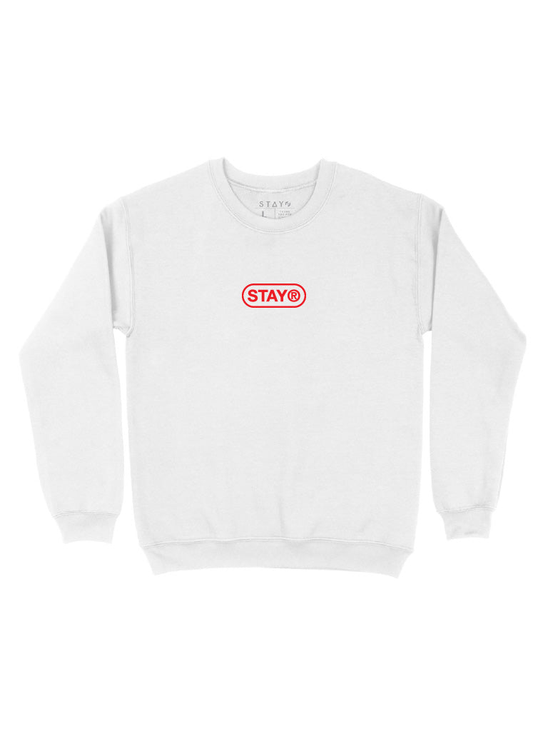 STAY® Pill Logo Sweatshirt - White