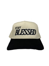Stay Blessed Hat - Natural/Black