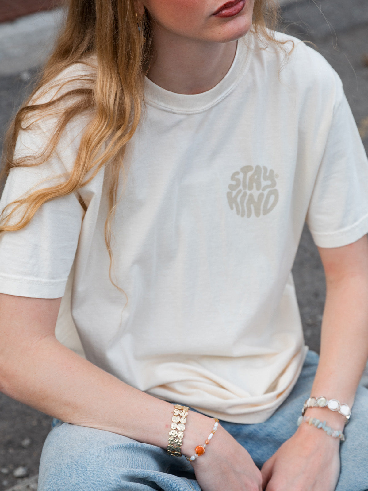 Stay Kind Remix Tee - Ivory
