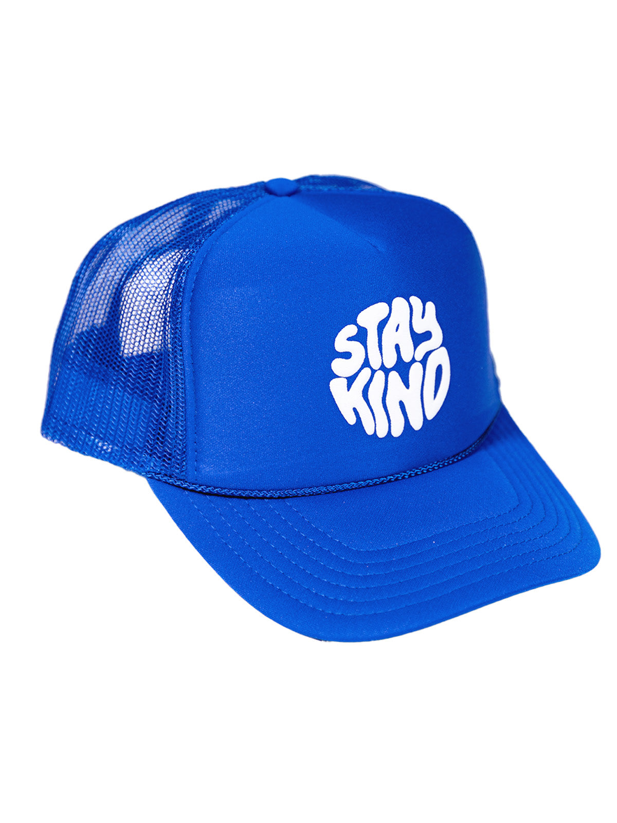 Stay Kind Remix Trucker Hat - Royal Blue
