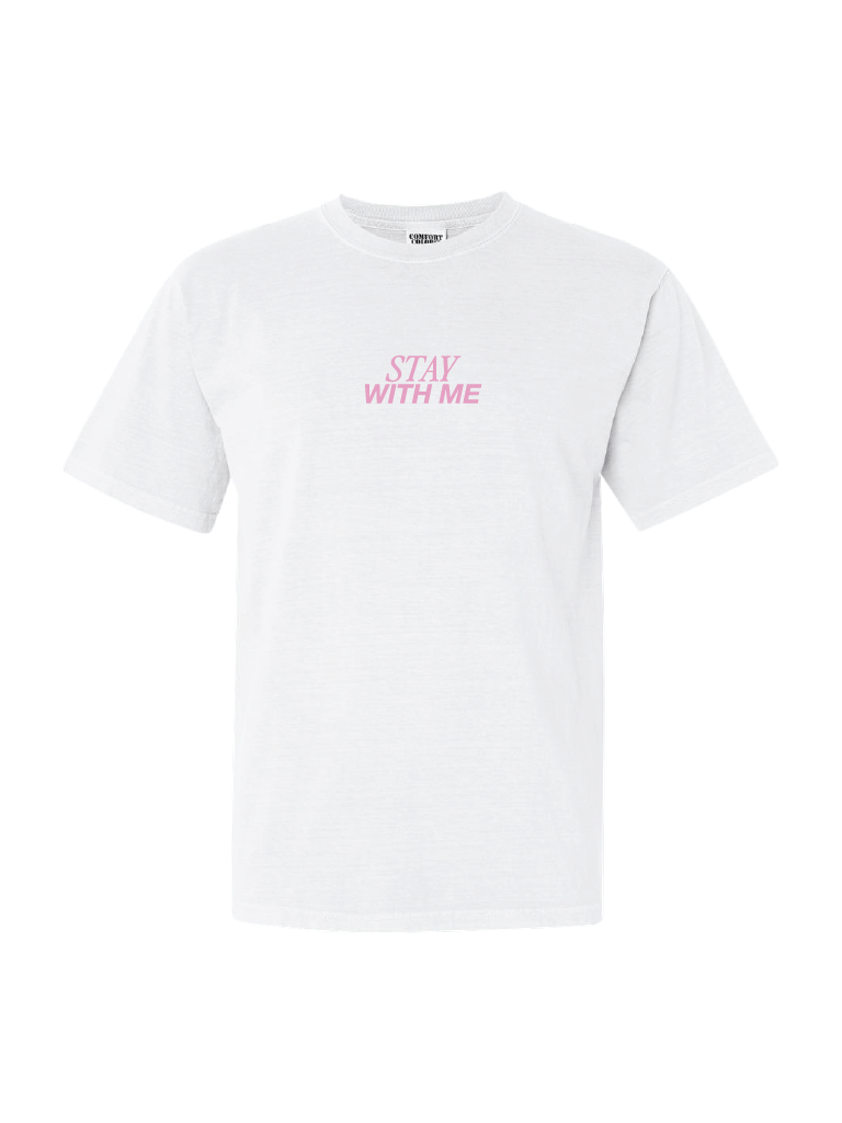 Stay With Me Tee - White