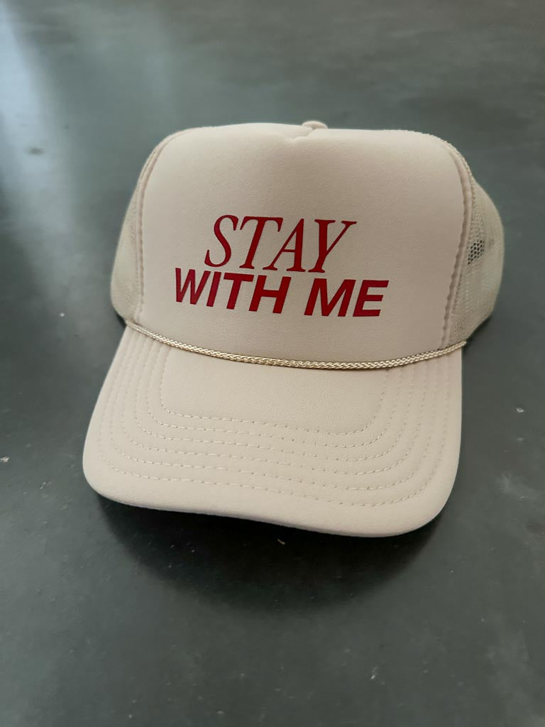 Stay With Me Trucker Hat - Ivory