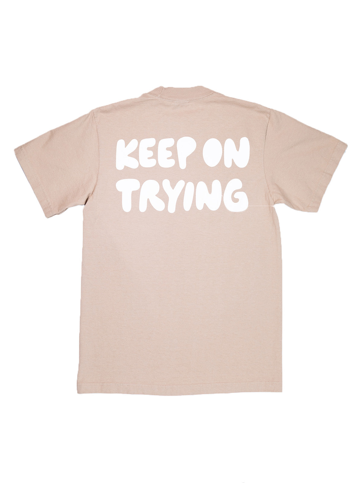 Keep On Trying Oversized Tee - Oatmeal