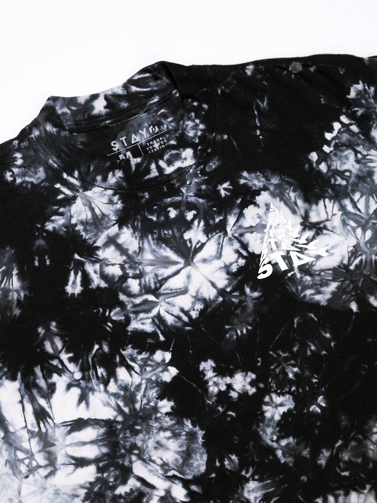 Trying Tie-Dye Oversized Tee - Black & White