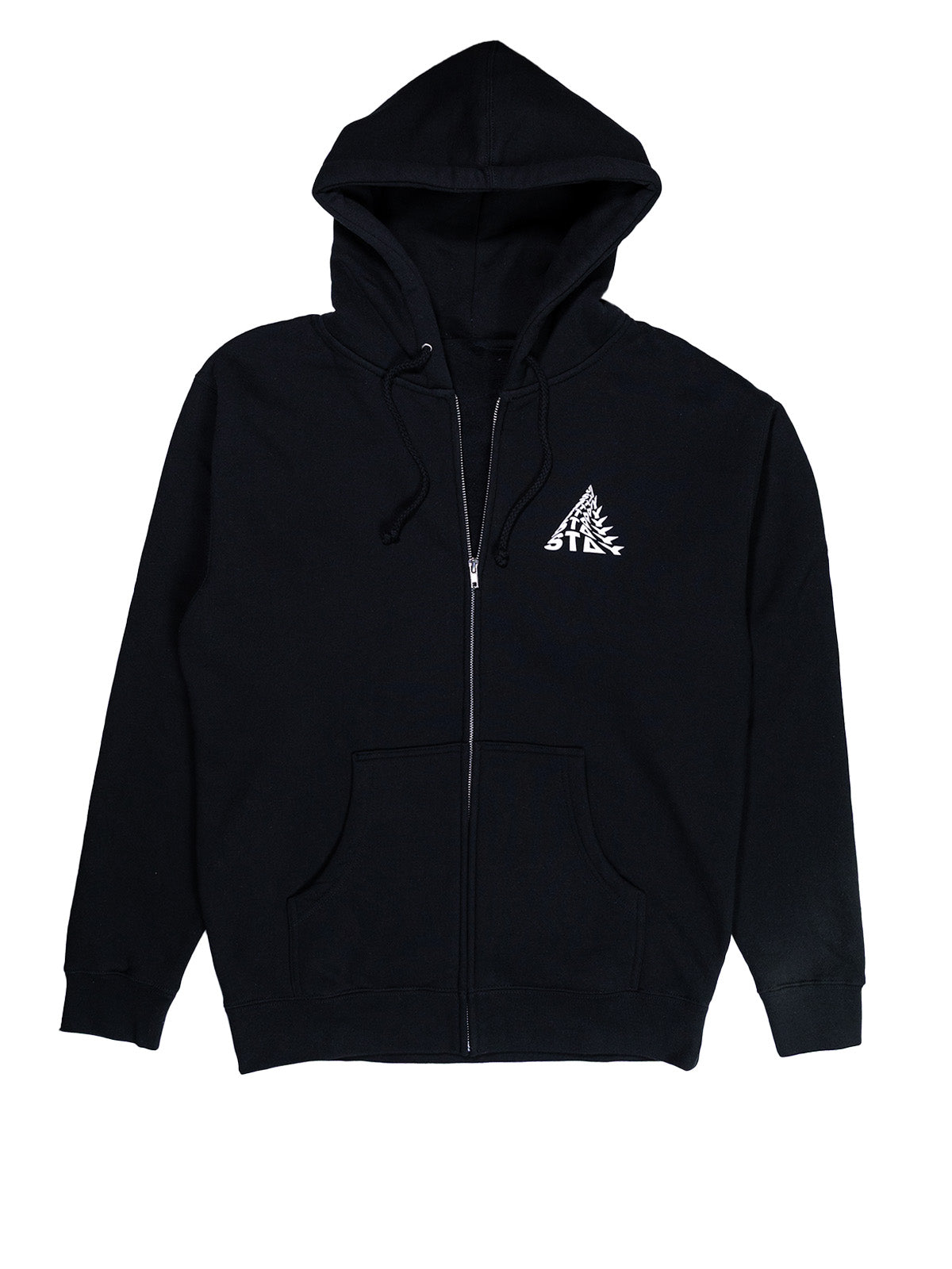 Trying Zip-Up Hoodie - Black