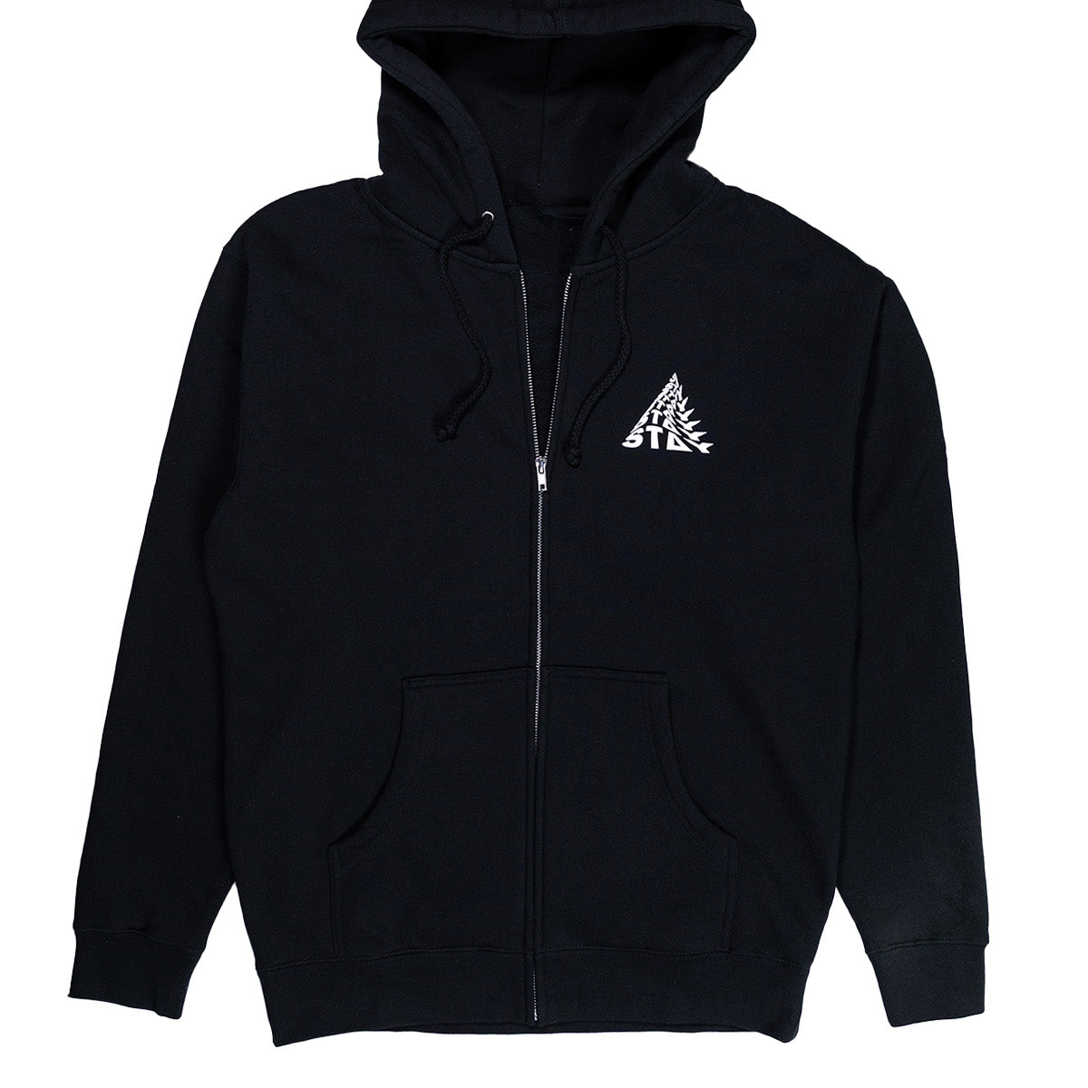 Trying Zip-Up Hoodie - Black